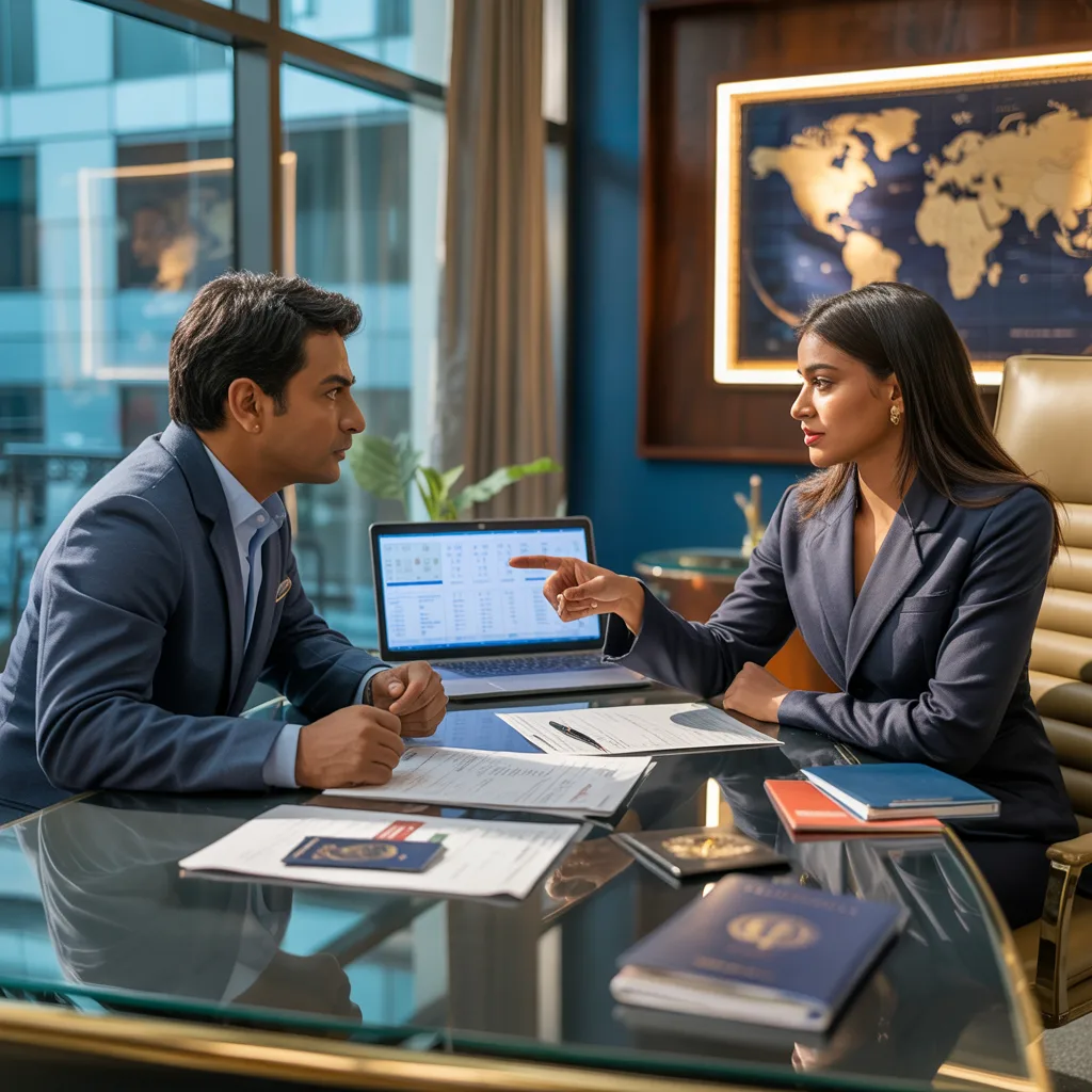 Professional overseas consultancy discussion for study, work and immigration opportunities